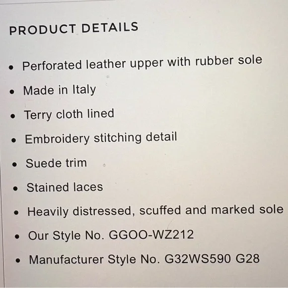 Golden Goose Stitched Red Heart / Star Superstar Size 35 - Picture 14 of 14